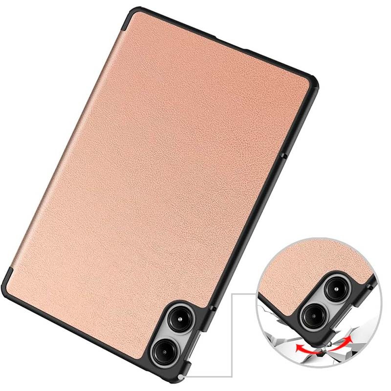 Funda Inteligente Xiaomi Redmi Pad Pro / Poco Pad 12.1 con Soporte Dorado Rosa - Ítem4