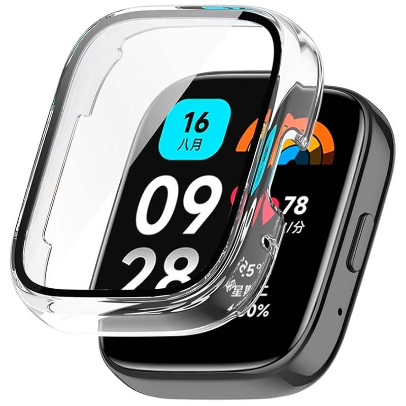 Capa PC + Vidro Temperado CXiaomi Redmi Watch 3 Active Transparente - Item