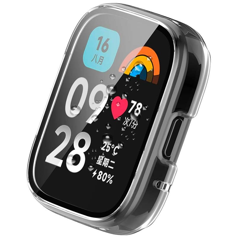 Capa PC + Vidro Temperado CXiaomi Redmi Watch 3 Active Transparente - Item1