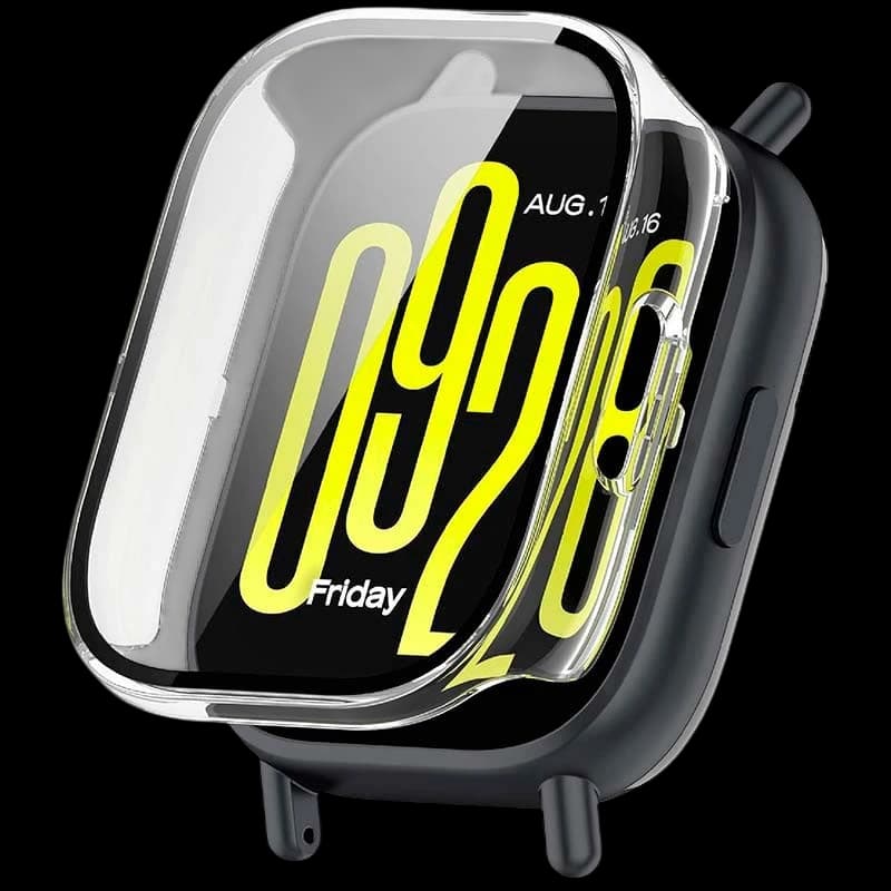 Coque PC + Verre Trempé Xiaomi Redmi Watch 5 Active Transparent