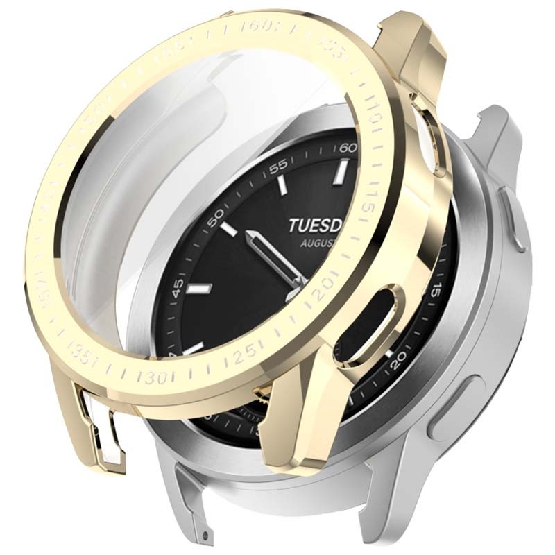 Capa Metal dourada + TPU Xiaomi Watch S3 - Item