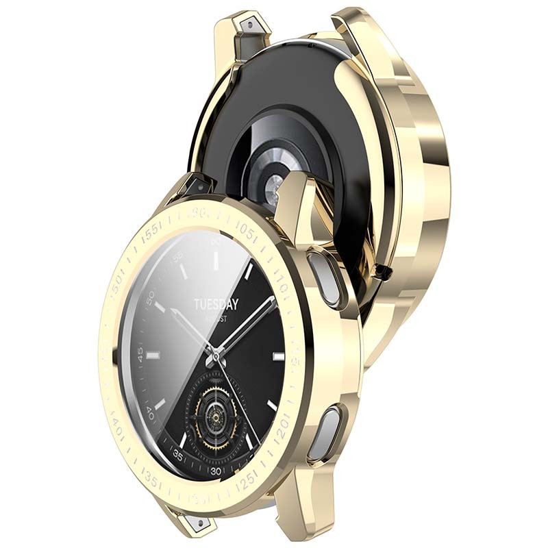 Capa Metal dourada + TPU Xiaomi Watch S3 - Item1