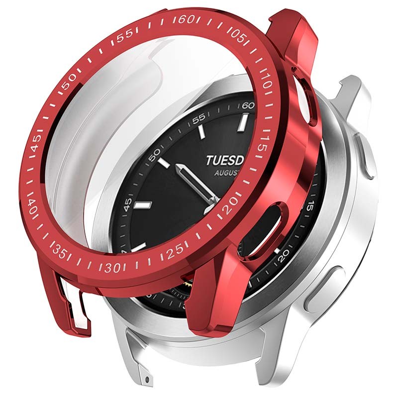 Coque Chromage rouge + TPU Xiaomi Watch S3 - Ítem