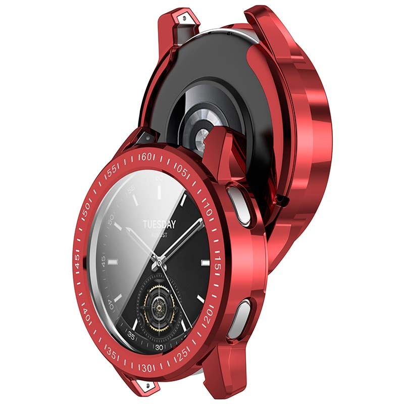 Coque Chromage rouge + TPU Xiaomi Watch S3 - Ítem1