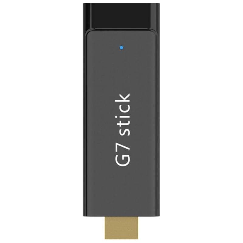 Vista frontal de G7 Stick S905Y4 2GB/16GB Dual Wifi Controle de Voz Android 11 - Android TV
