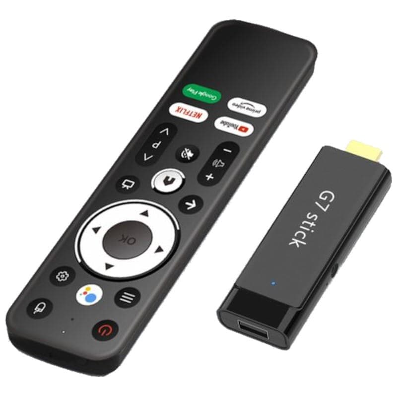 Comando de controle de G7 Stick S905Y4 2GB/16GB Dual Wifi Controle de Voz Android 11 - Android TV
