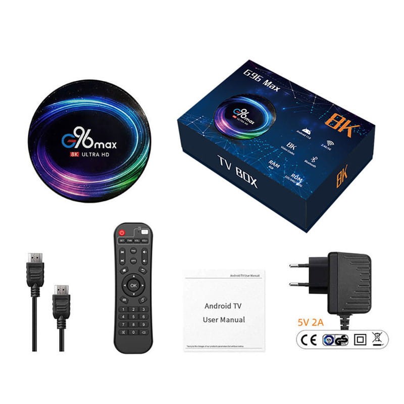 G96 Max 8K S905X4 4GB/128GB Android 11 - Android TV - Ítem4