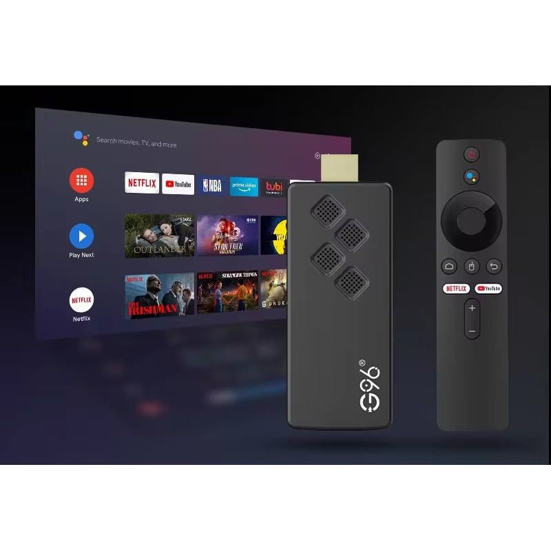 G96 Stick 4K H313 2 Go/16 Go Commande vocale Android 13 Noir - Android TV - Ítem4