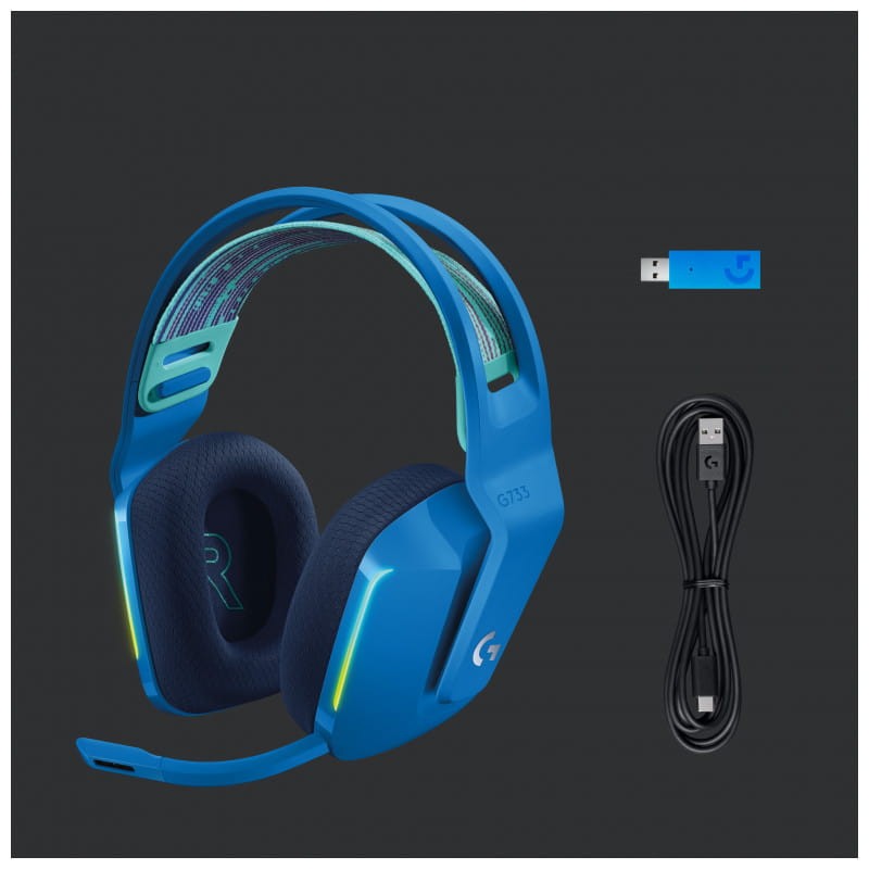 Logitech G G733 Sem fios RGB Azul - Auscultadores para jogos - Item5