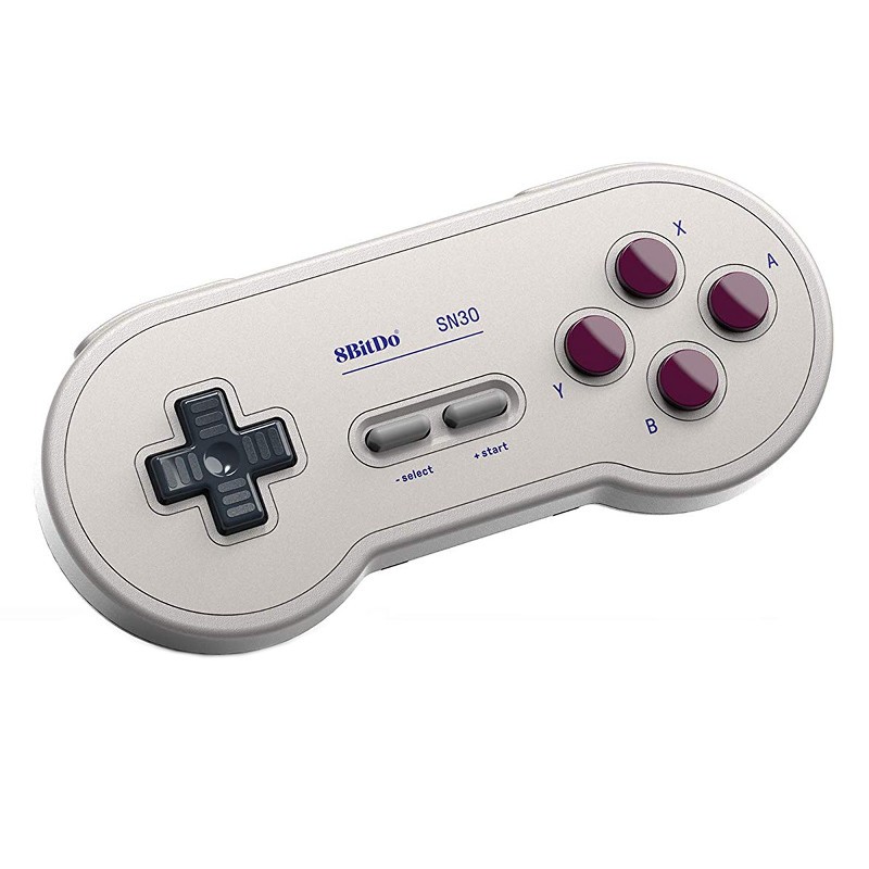 Gamepad 8BitDo SN30 GP - Bege - Conexão Bluetooth - Compatível com smartphones (Android), Raspberry Pi, computadores (Windows e macOS), Steam e Nintendo Switch - 6 modelos disponíveis - Duração máxima de 18 horas