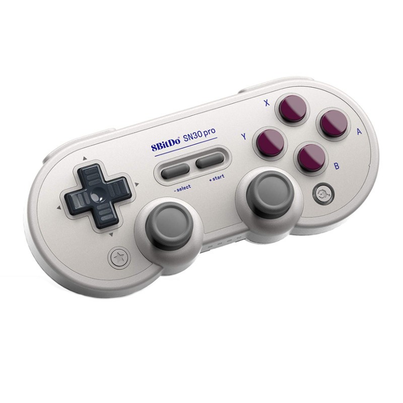 Gamepad 8bitdo SN30 Pro G - Gamepad Retro - Modo Vibração - Conexão USB - Conexão Bluetooth - Design Super Nintendo - Compatível com Nintendo Switch - Compatível com Steam - Compatível com Android