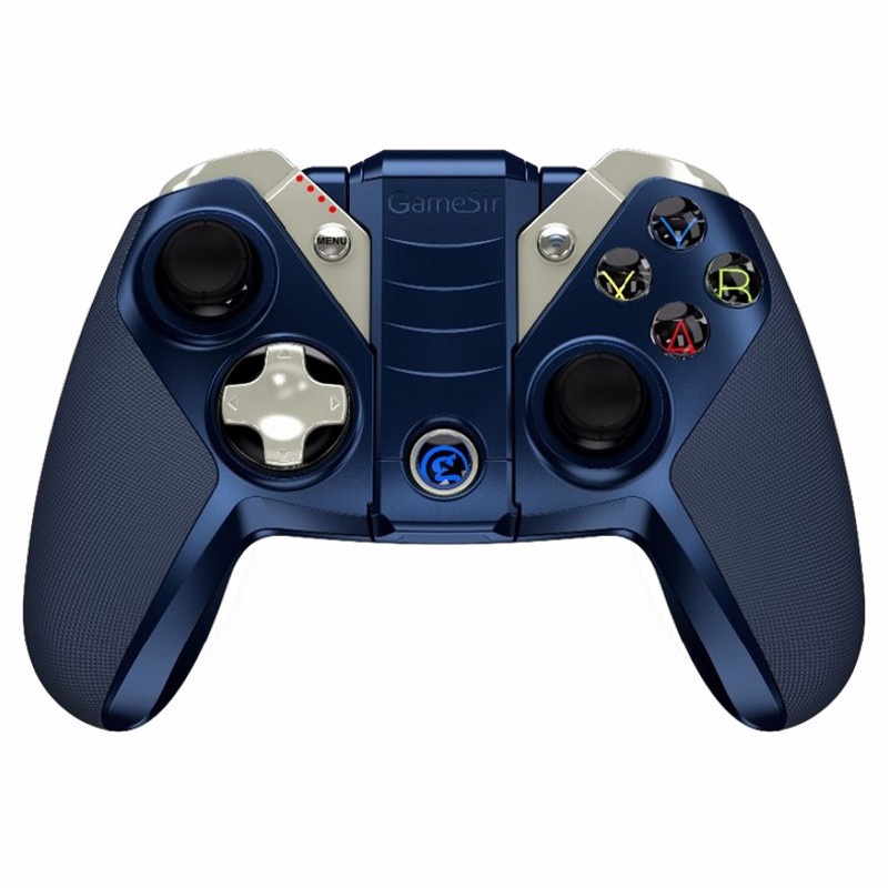 Gamepad Gamesir M2 MFI - Color azul, pintura metálica - Gamepad Adaptado al Entorno APPLE - Batería 800 mAh - Bluetooth 4.0 - Diseño Ergonómico - Tecnología MFI - Compatibilidad Certificada por APPLE - Fortnite - PlayerUnknow's Battlegrounds