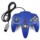 Gamepad N64 - Cor preta - Compatível com o Nintendo 64 Original - Gamepad Retro - Gamepad N64 - Conexão Original - Disponível em Cinzento, Preto, Vermelho, Azul e Verde - Item7