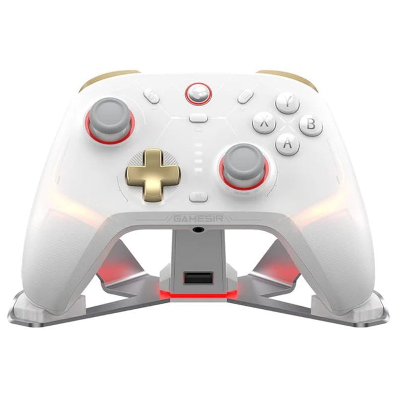 Gamepad GameSir Cyclone 2 Daybreak Branco com suporte - Gamepad Nintendo Switch/PC/Smartphones - Item
