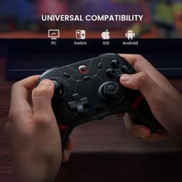Potente Mando GameSir Cyclone 2 Daybreak Blanco con soporte - Gamepad Nintendo Switch/PC/Smartphones