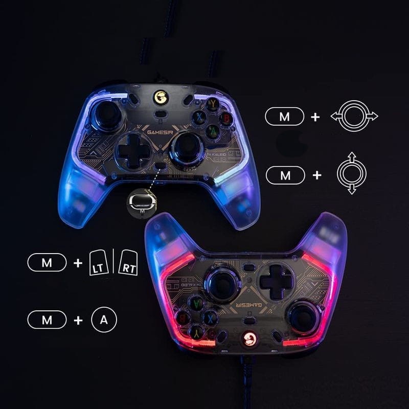 Manette de Jeu Gamesir T4 Kaleid Transparente - Ítem6
