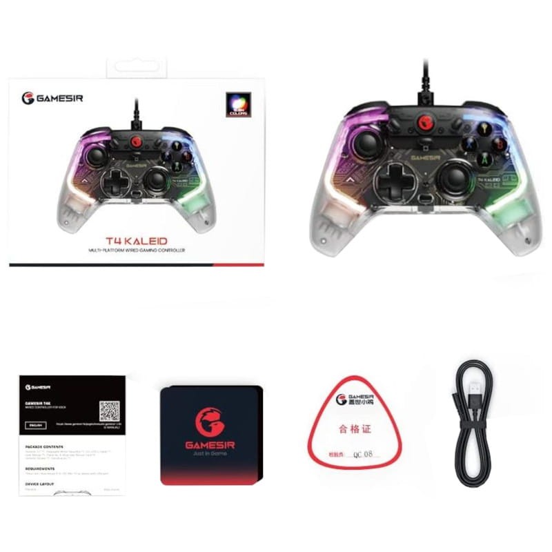 Gamepad Gamesir T4 Kaleid Transparente - Ítem9