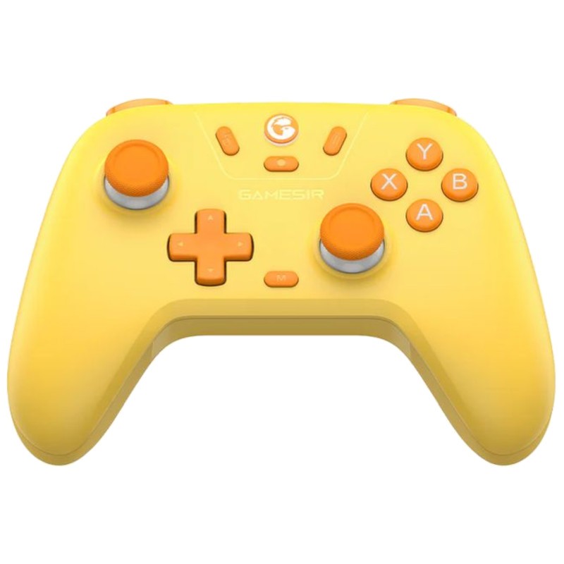 Comando GameSir T4 Nova Lite Sem Fio Amarelo - Para Nintendo Switch/PC/Smartphone/Tablet/iOS/Android TV Box - Com efeito Hall - Item