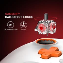 Sticks con efecto Hall de Mando GameSir T7 Blanco - Gamepad XBOX /PC