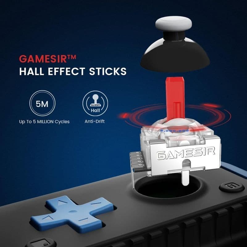 Bastões de Gamepad GameSir X2S Bluetooth Preto - Gamepad para smartphones