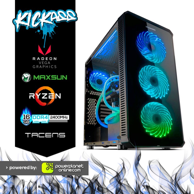 PC Gaming Ryzen 5 2400G/16GB/120GB SSD KickAss