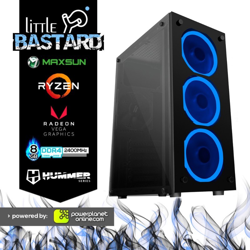 PC Gaming Ryzen 3 2200G/8GB/120GB SSD Little Bastard