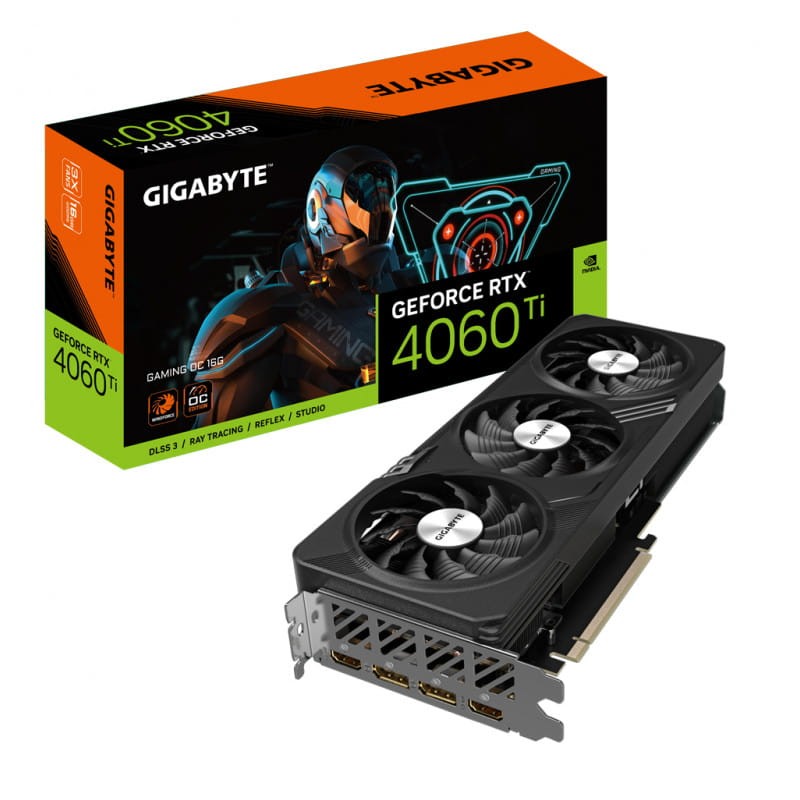 Gigabyte GAMING GeForce RTX 4060 Ti OC 16G 16 Go GDDR6 Noir - Carte graphique - Ítem
