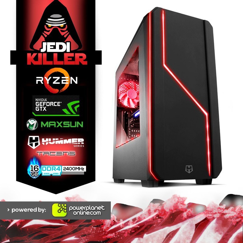 PC Gaming Ryzen 5 2400G/16GB/120SSD/GTX1060 6GB/Jedi Killer