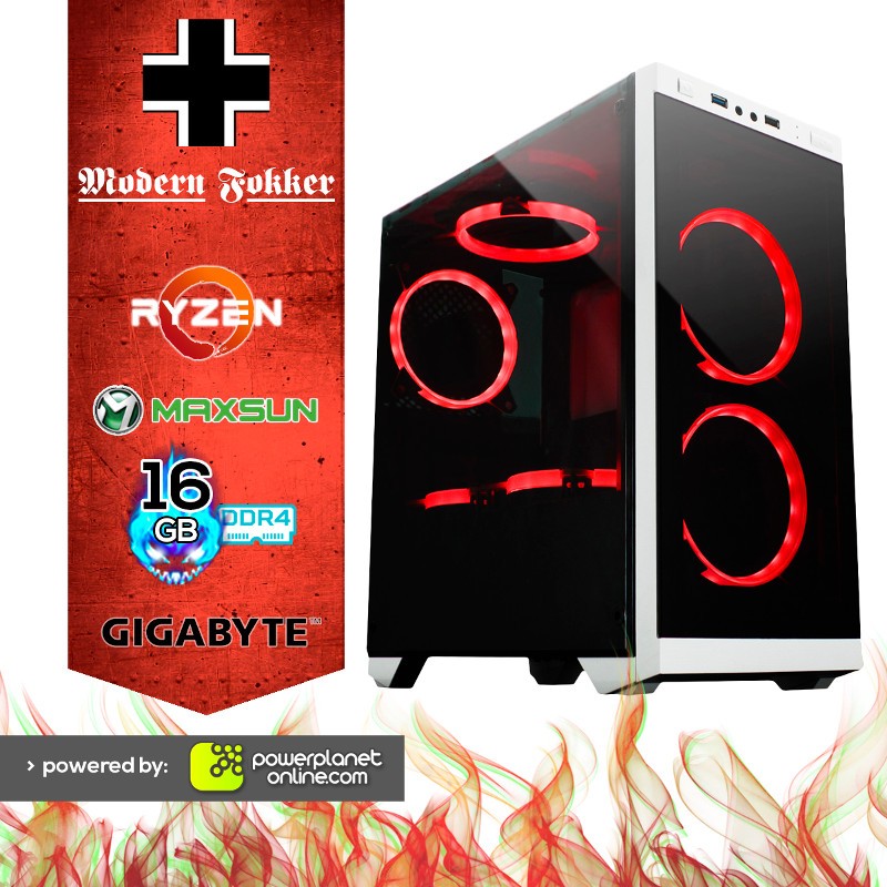PC Gaming Ryzen 3-2200G/16GB RAM/120GB SSD/Modern Fokker