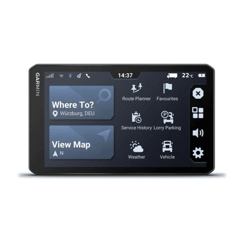 Navegador para camiões Garmin dēzl LGV720 com tela IPS de 7 polegadas