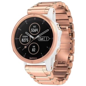 Garmin Fénix 5S Plus Zafiro Blanco Correa Oro Rosa - Smartwatch