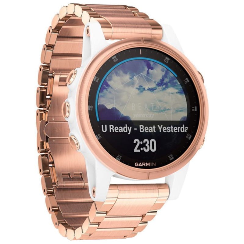 Garmin Fénix 5S Plus Zafiro Blanco Correa Oro Rosa - Smartwatch - Ítem2