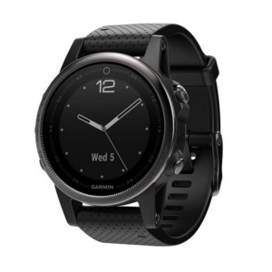 Garmin Fenix ​​5S Black Sapphire - Black color - front area - Premium Sports Watch compatible with all types of measurements