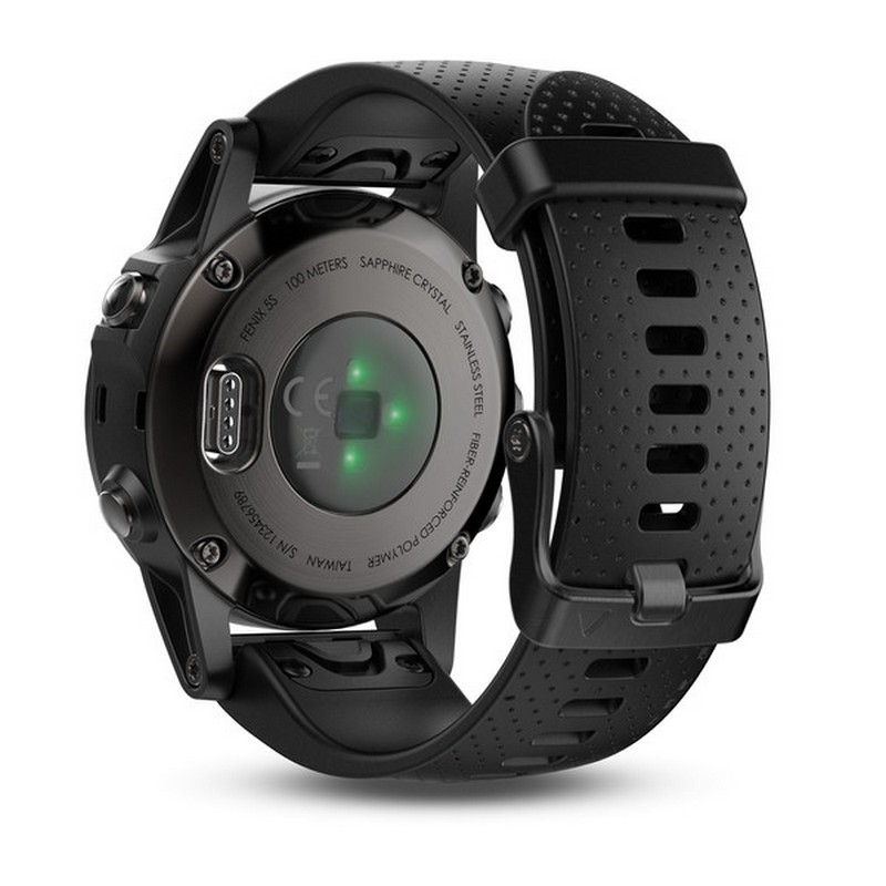 Reloj multideporte Garmin fenix 5X Zafiro gris con correa negra