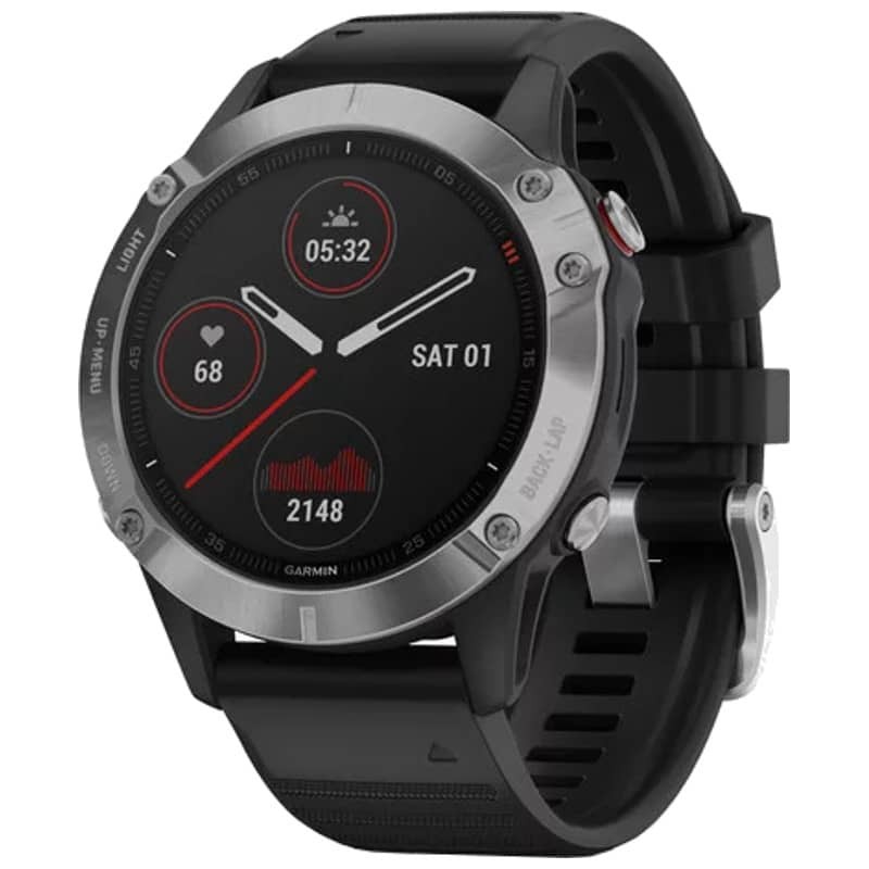 Comprar Garmin Fenix 6 Plata/Negro Correa Negra 47mm