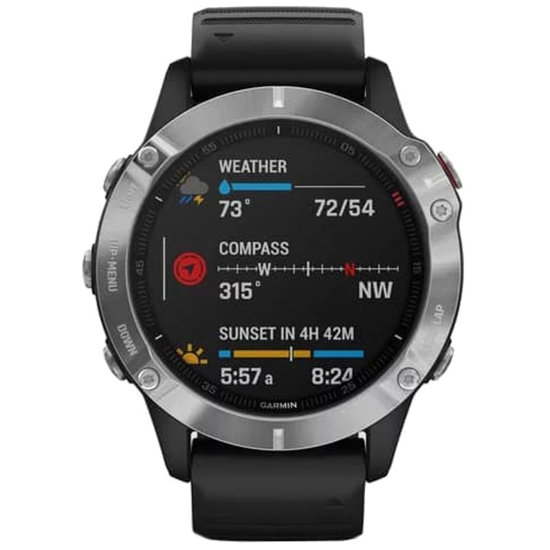 Comprar Garmin Fenix 6 Plata/Negro Correa Negra 47mm