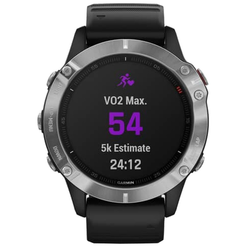 Garmin Fenix 6 Plata/Negro Correa Negra 47mm - Ítem4