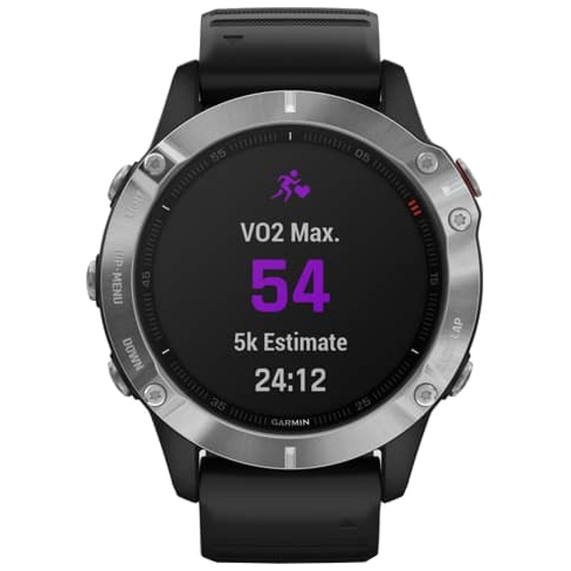 Garmin Fenix 6 Prateado/Preto Pulseira Preta 47mm - Item4