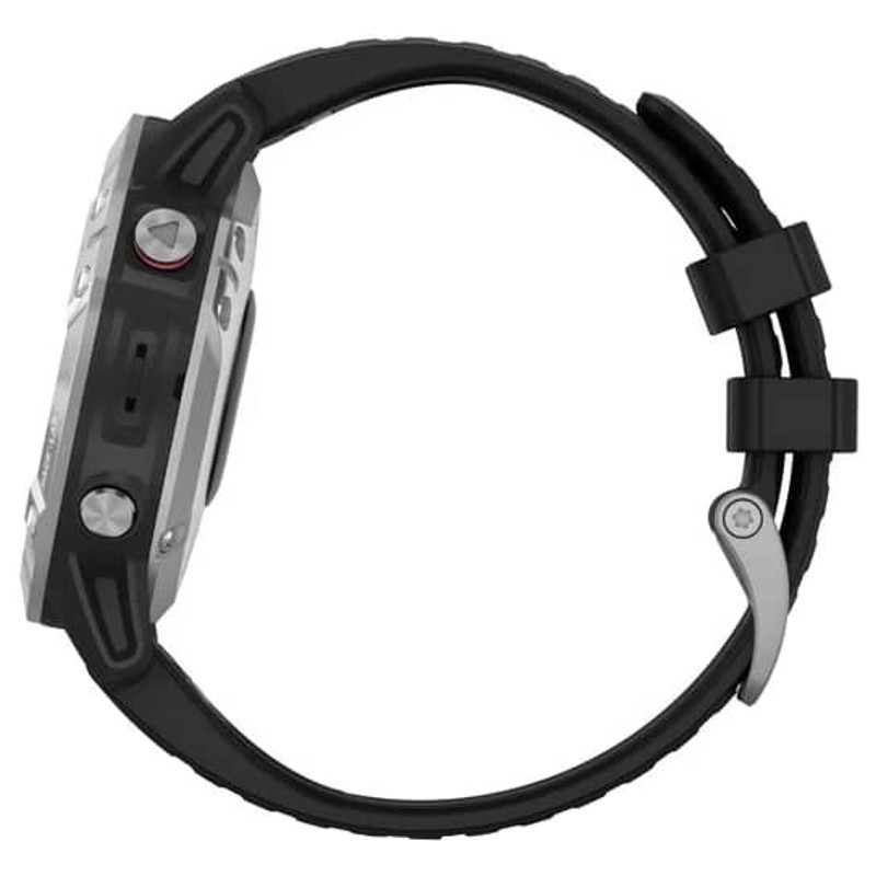 Garmin Fenix 6 Prateado/Preto Pulseira Preta 47mm - Item6