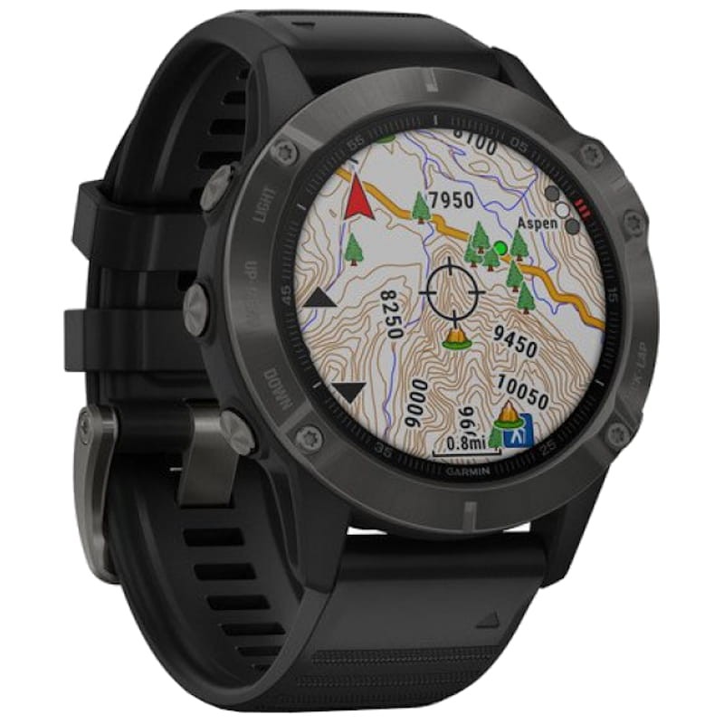 Garmin Fenix ​​​​6 Pro Sapphire Cinza Cinta Preto 47mm - Relógio inteligente - Item1