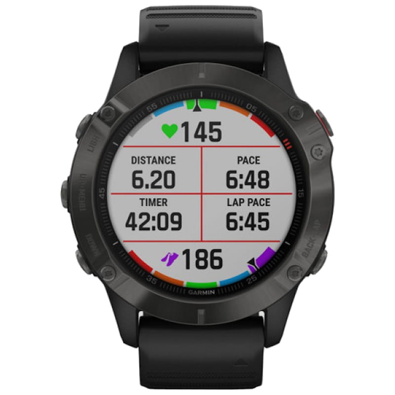 Garmin Fenix 6 Pro Sapphire Gris Correa Negra 47mm - Reloj inteligente - Ítem2