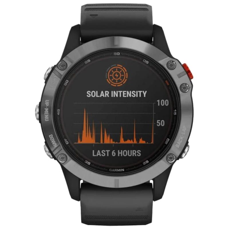 RELOJ DEPORTIVO CON GPS GARMIN FÉNIX 6 PRO NEGRO CON CORREA NEGRA