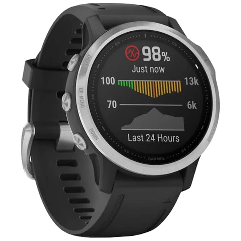 Garmin Fenix 6S Plata/Negro Correa Negra 42mm - Reloj inteligente - Ítem1