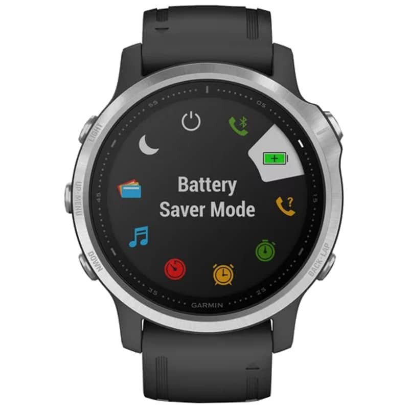 Garmin Fenix 6S Plata/Negro Correa Negra 42mm - Reloj inteligente - Ítem2