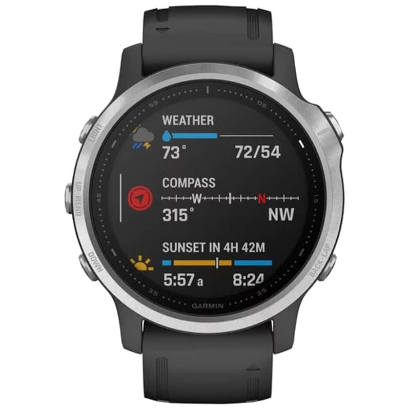 Garmin Fenix 6S Plata/Negro Correa Negra 42mm - Reloj inteligente - Ítem4