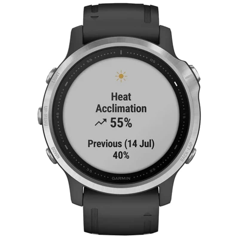 Garmin Fenix 6S Plata/Negro Correa Negra 42mm - Reloj inteligente - Ítem5