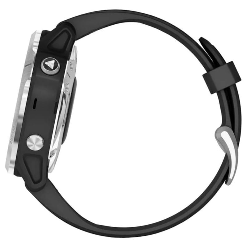 Garmin Fenix 6s Pro Solar Plata Negro Correa Negra 42mm - Reloj inteligente - Ítem2