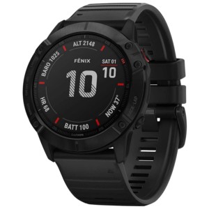Garmin Fenix 6X Noire - Bracelet Noir de 51mm