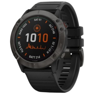 Garmin Fenix 6X Pro Solar Gris con Correa Negra 51mm - Reloj inteligente