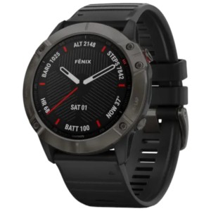 Garmin Fenix 6X Pro Sapphire Gris Correa Negra 51mm - Reloj inteligente